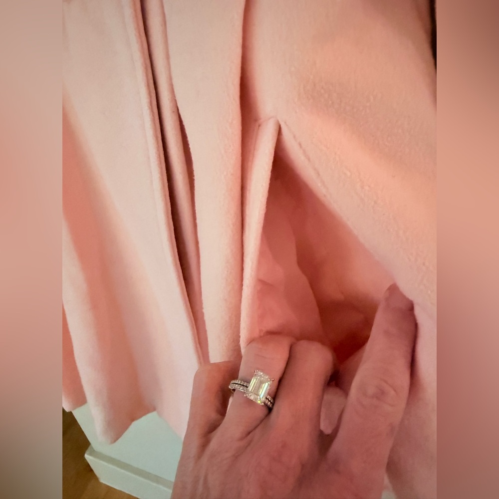 XHILARATION Juniors Double Breasted Pea Coat in Pink Size S - Picture 8 of 11